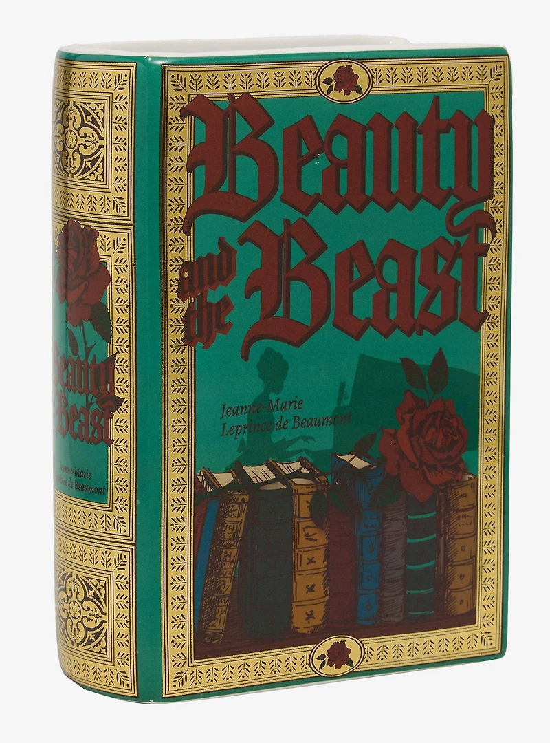 Beauty and the Beast Book Figural Vase