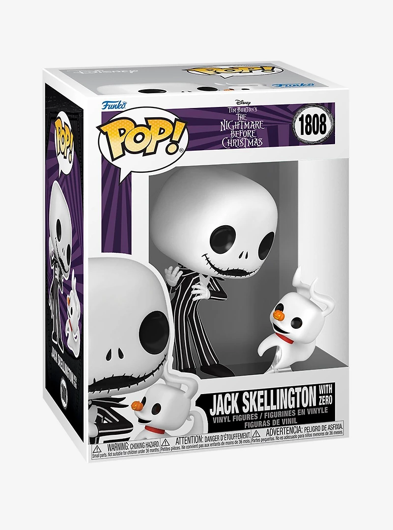 Funko Pop! & Buddy Disney The Nightmare Before Christmas Jack Skellington with Zero Vinyl Figure