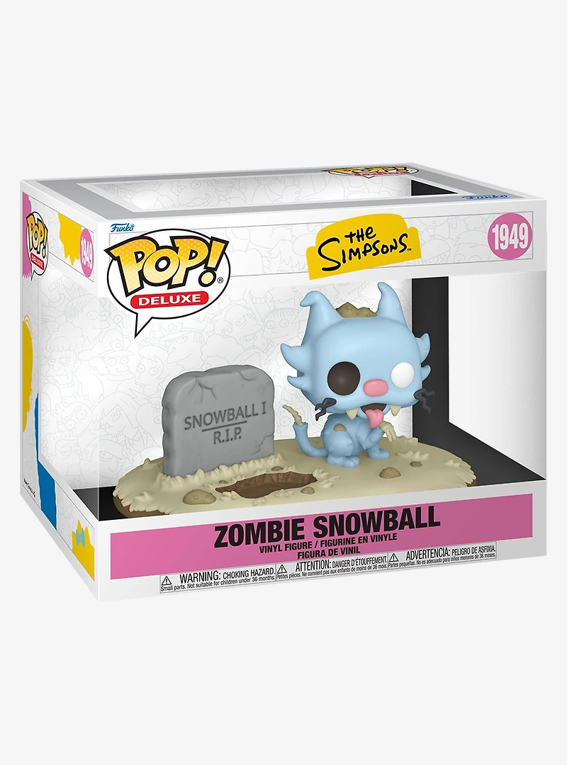 Funko Pop! Deluxe The Simpsons Zombie Snowball Vinyl Figure