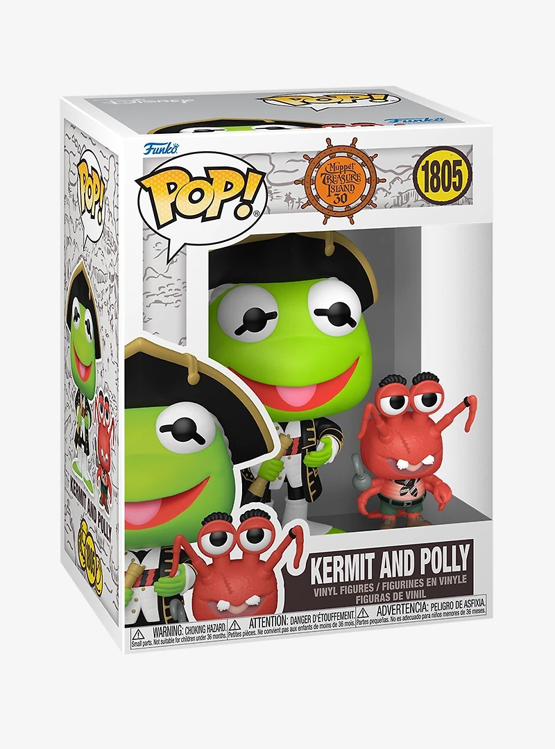 Funko Pop! Muppet Treasure Island 30th Anniversary Kermit and Polly Vinyl Figure
