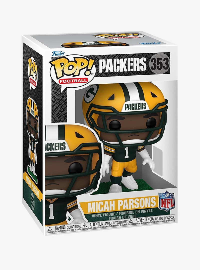 Funko Pop! Football Green Bay Packers Micah Parsons Vinyl Figure