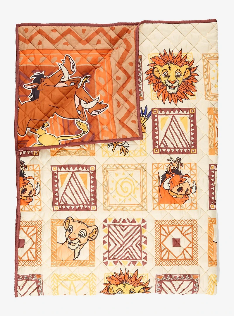Disney The Lion King Retro Quilted Blanket — BoxLunch Exclusive