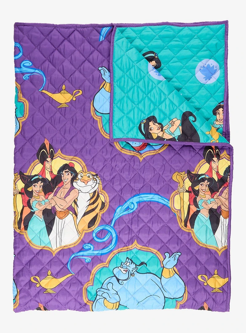 Disney Aladdin Retro Quilted Blanket — BoxLunch Exclusive