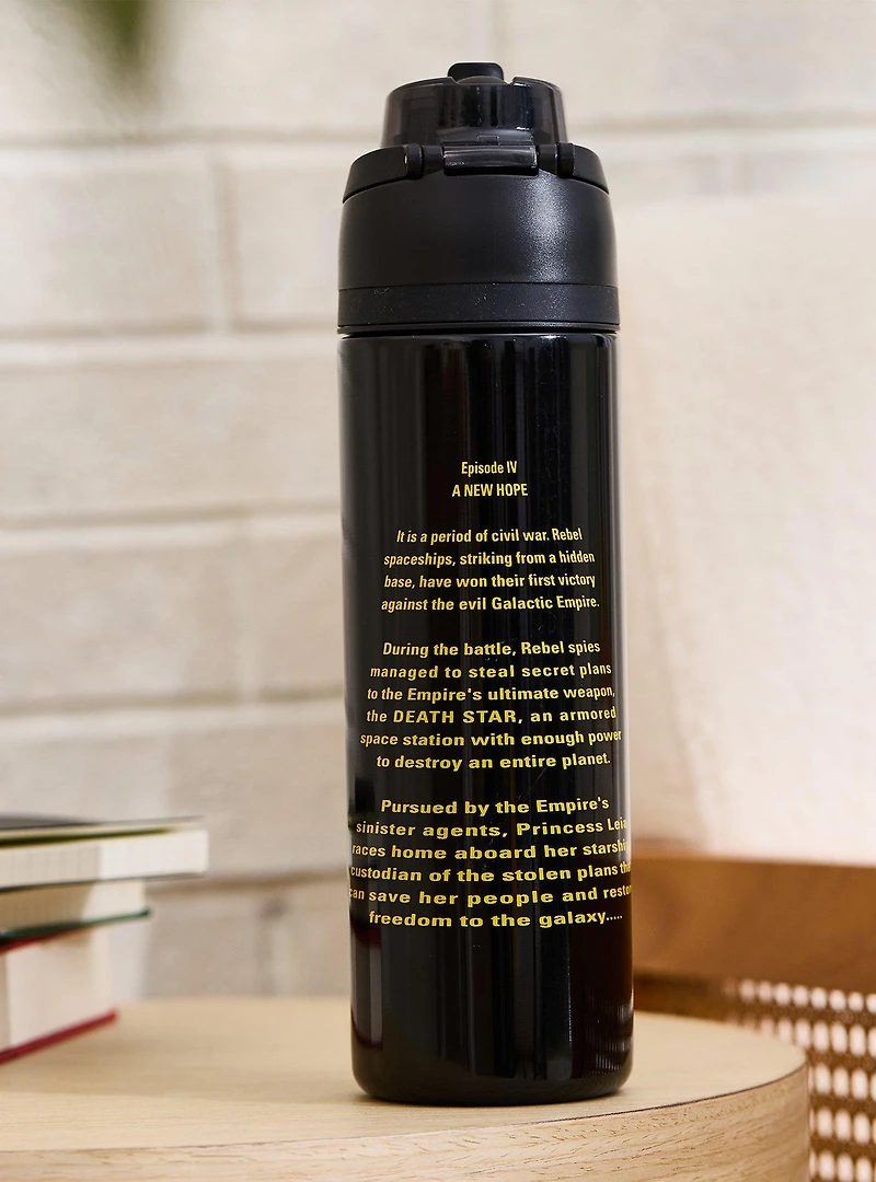 Star Wars Logo Flip Top Water Bottle