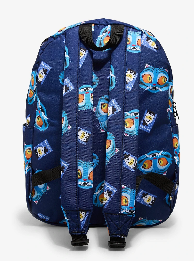 KPop Demon Hunters Derpy Tiger Allover Print Backpack
