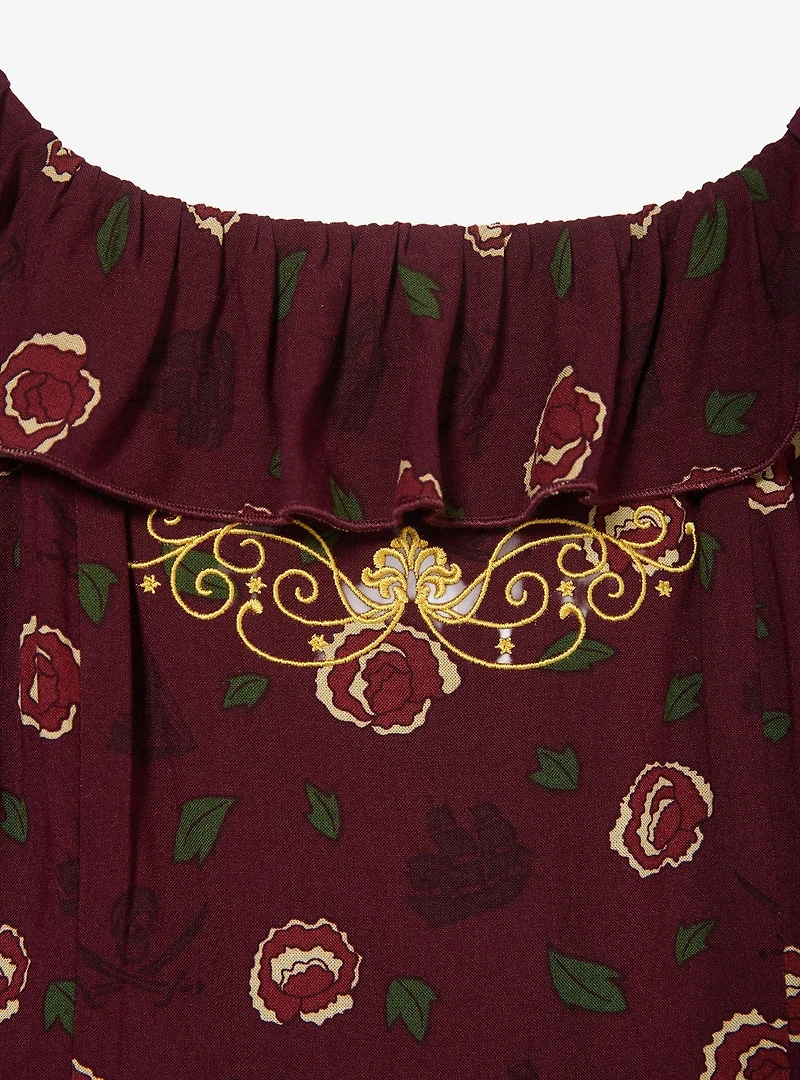Disney Pirates of the Caribbean Icons Allover Print Midi Dress - BoxLunch Exclusive
