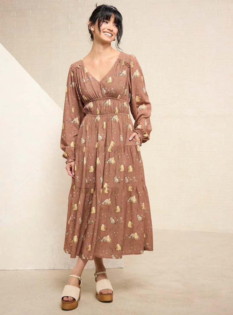 Disney Winnie the Pooh Classic Characters Long Sleeve Dress - BoxLunch Exclusive