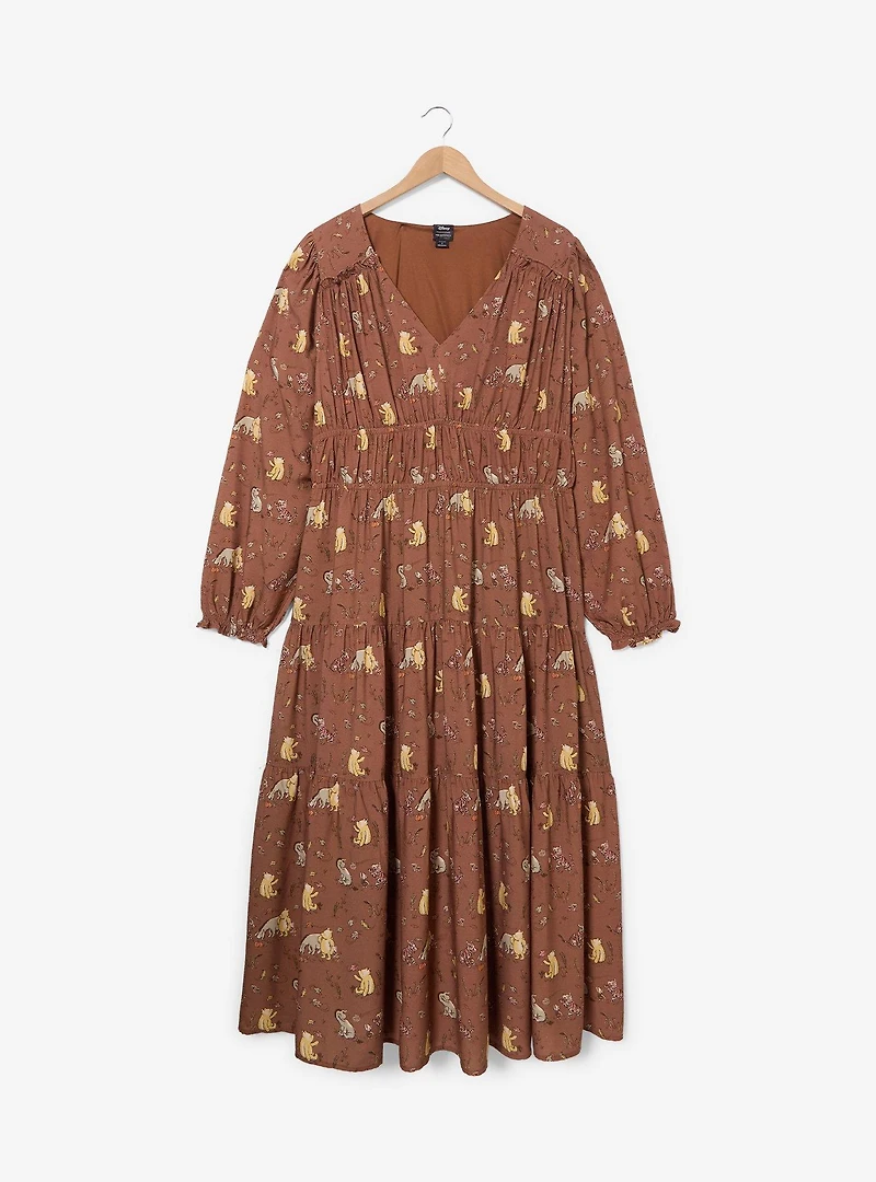Disney Winnie the Pooh Classic Characters Long Sleeve Plus Dress - BoxLunch Exclusive