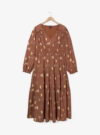 Disney Winnie the Pooh Classic Characters Long Sleeve Plus Dress - BoxLunch Exclusive