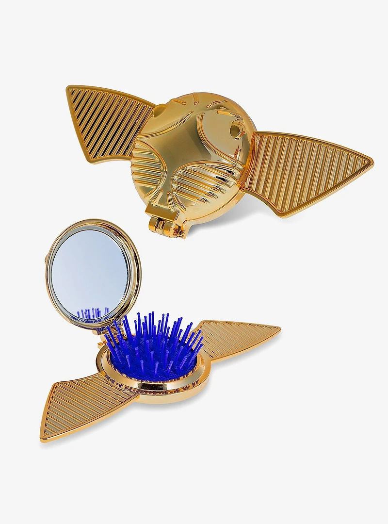 Mad Beauty Harry Potter Golden Snitch Compact Mirror & Pop Out Brush