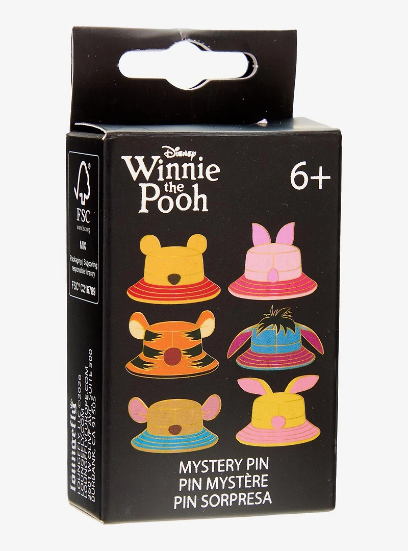 Loungefly Disney Winnie the Pooh Character Bucket Hats Blind Box Enamel Pin - BoxLunch Exclusive