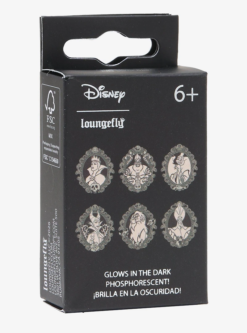 Loungefly Disney Villains Cameos Glow-in-the-Dark Blind Box Enamel Pin - BoxLunch Exclusive