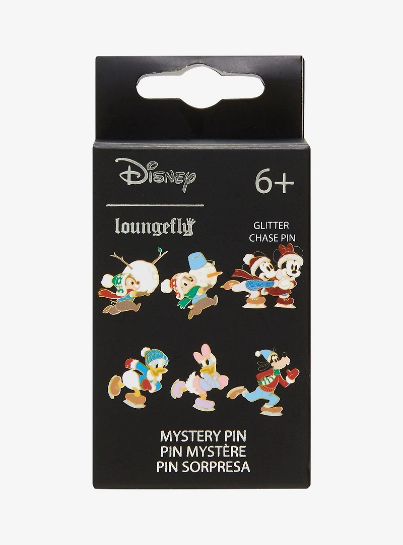 Loungefly Disney Mickey & Friends Winter Scenes Blind Box Enamel Pin