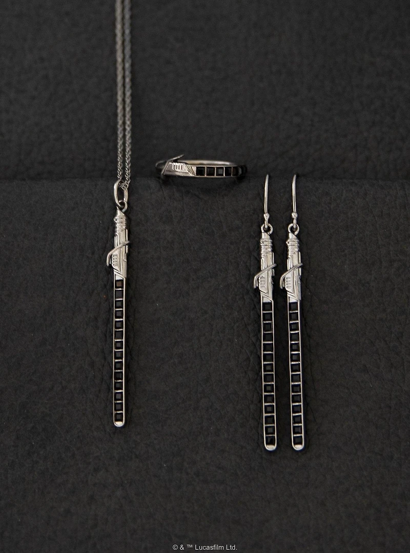 Star Wars X RockLove Darksaber Crystal Lightsaber Ring