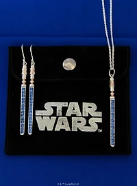 Star Wars X RockLove Leia Organa Crystal Lightsaber Earrings