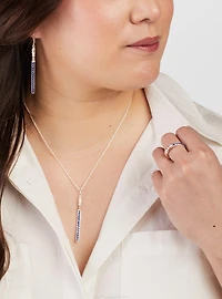 Star Wars X RockLove Leia Organa Crystal Lightsaber Necklace