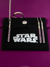 Star Wars X RockLove Mace Windu Crystal Lightsaber Ring