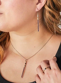 Star Wars X RockLove Mace Windu Crystal Lightsaber Earrings