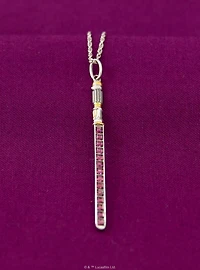 Star Wars X RockLove Mace Windu Crystal Lightsaber Necklace