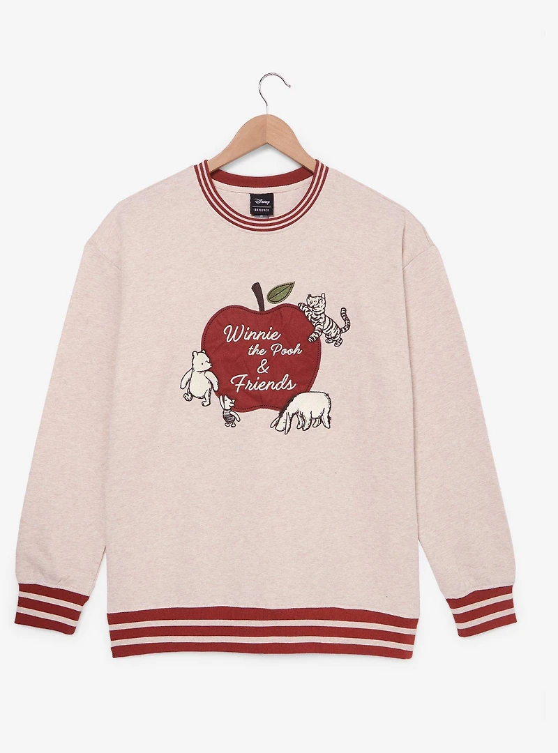 Disney Winnie the Pooh Classic Bear & Friends Apple Crewneck - BoxLunch Exclusive