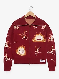 Studio Ghibli® Howl's Moving Castle Calcifer Women's Double Zippered Cardigan - BoxLunch Exclusive