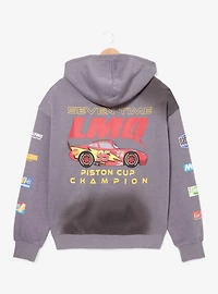 Disney Pixar Cars Lightning McQueen Patches Zippered Hoodie - BoxLunch Excllusive