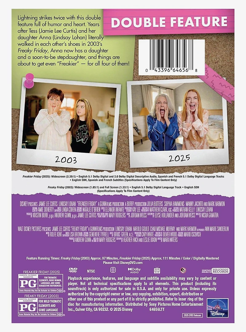 Freakier Friday & Freaky Friday: 2-Movie Collection Digital Video Disc