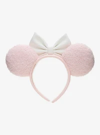 Loungefly Disney Pink Sherpa Minnie Mouse Ears Headband - BoxLunch Exclusive