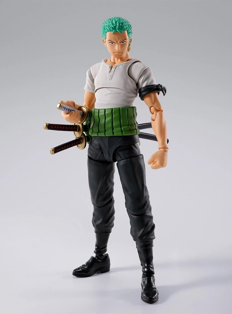 Bandai Namco One Piece S.H.Figuarts Roronoa Zoro (Romance Dawn) Figure