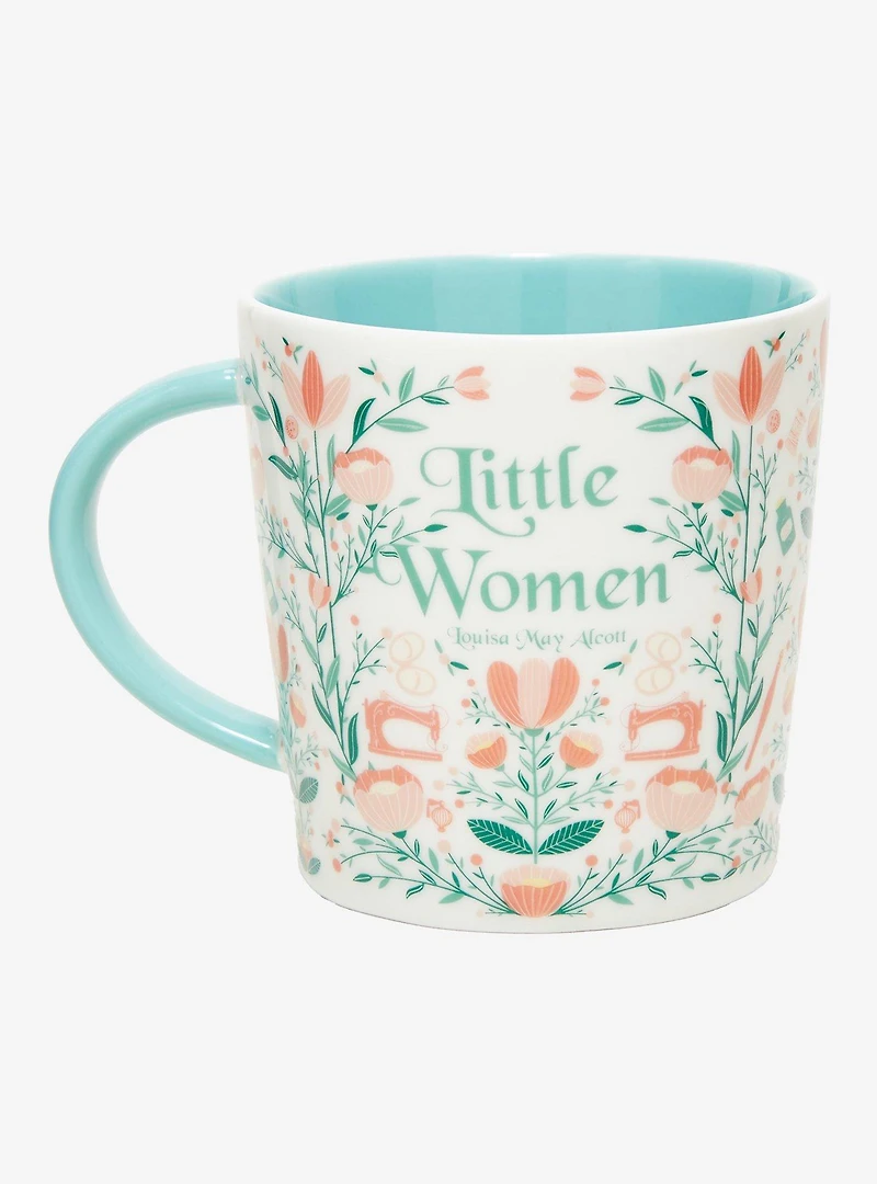 Little Women Floral Quote Mug