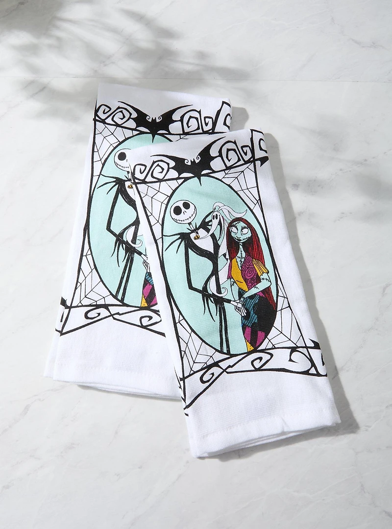 Disney The Nightmare Before Christmas Jack & Sally Kitchen Towel Set