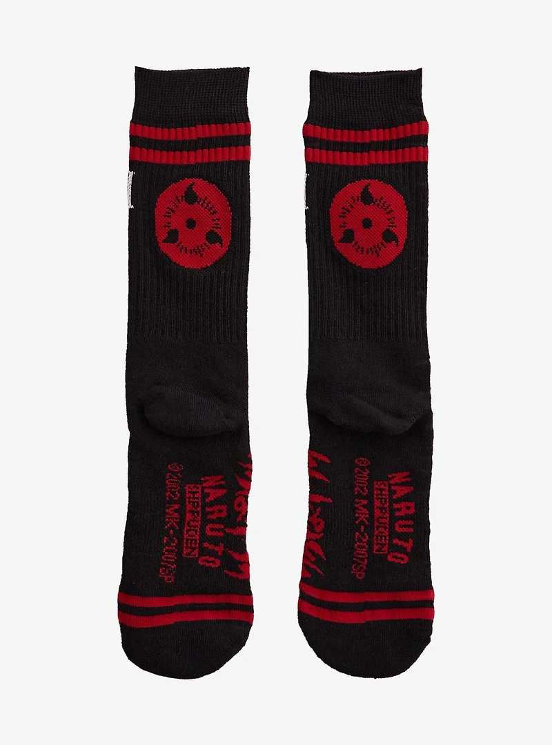 Naruto Shippuden Akatsuki Cloud Crew Socks — BoxLunch Exclusive