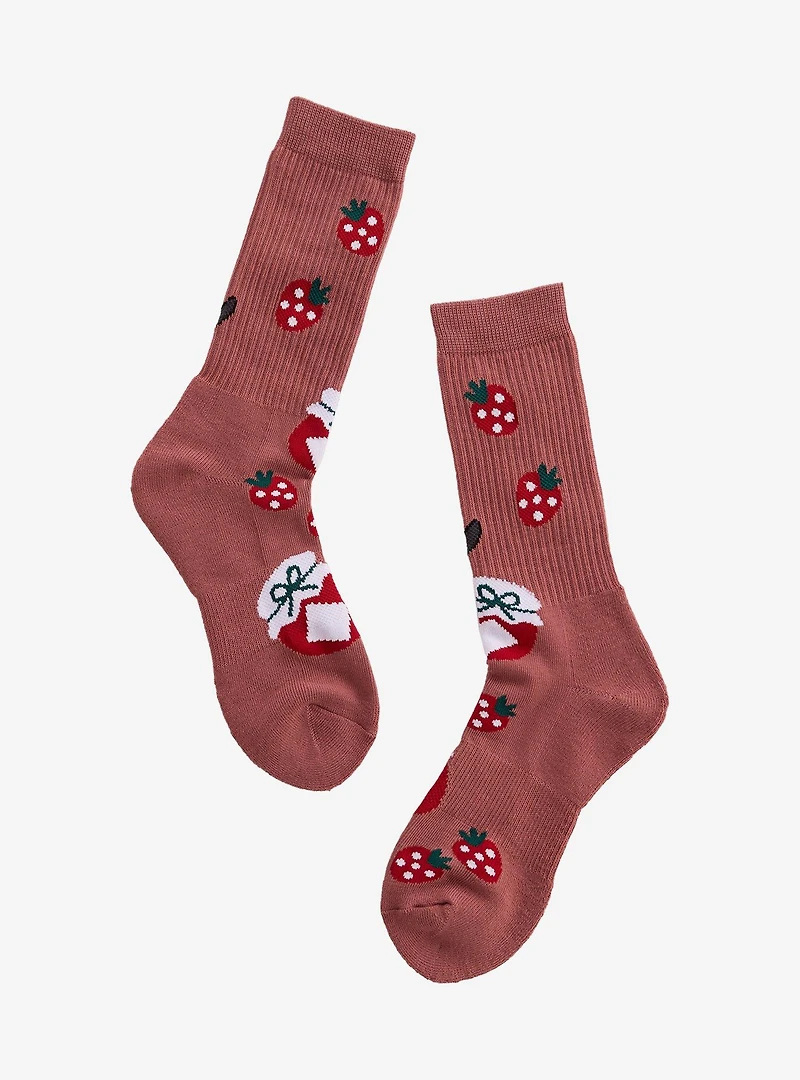 Studio Ghibli® Kiki's Delivery Service Jiji & Strawberry Jam Crew Socks - BoxLunch Exclusive