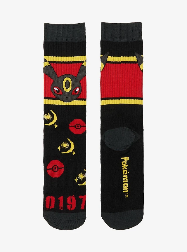 Pokémon Umbreon Crew Socks - BoxLunch Exclusive
