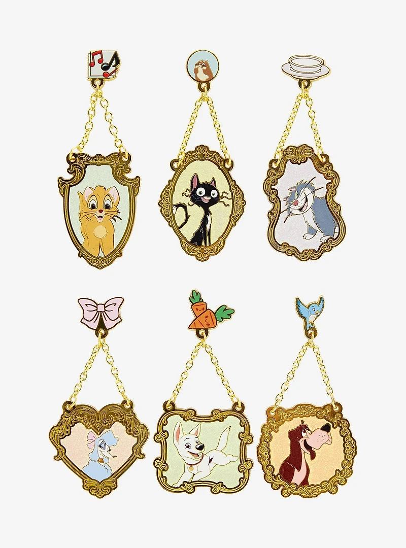 Disney Pets Hanging Portrait Blind Box Enamel Pin - BoxLunch Exclusive