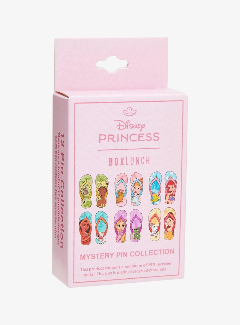 Disney Princess & Sidekicks Flip Flop Blind Box Enamel Pin Set - BoxLunch Exclusive