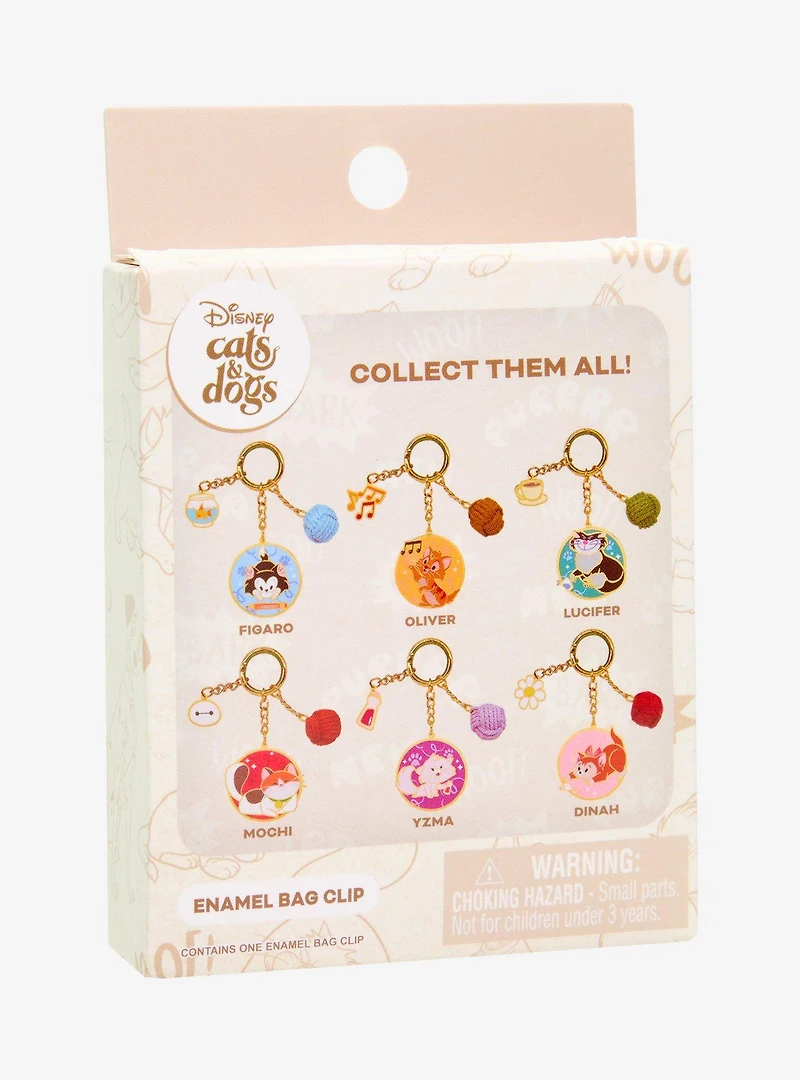 Disney Cats Yarn Ball Blind Box Enamel Bag Clip — BoxLunch Exclusive
