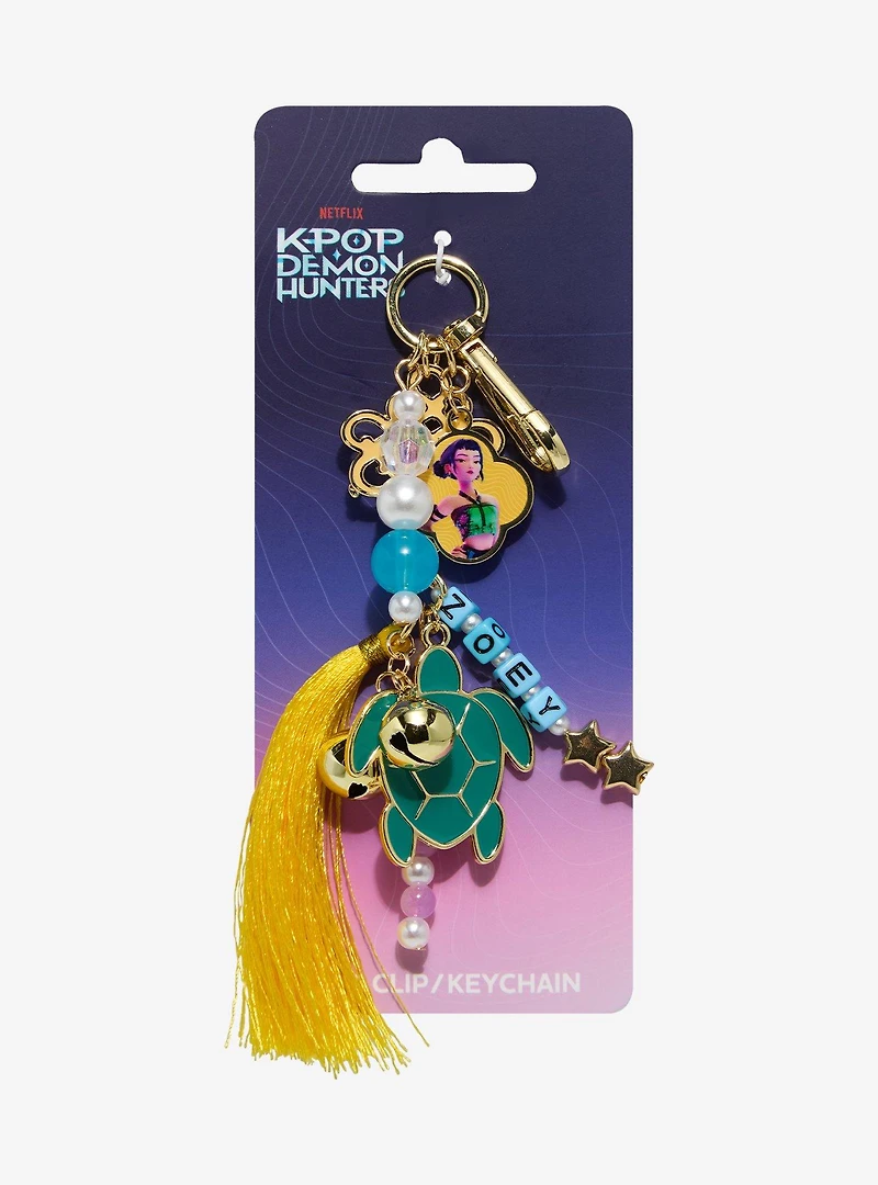 KPop Demon Hunters Zoey Multi-Charm Keychain - BoxLunch Exclusive