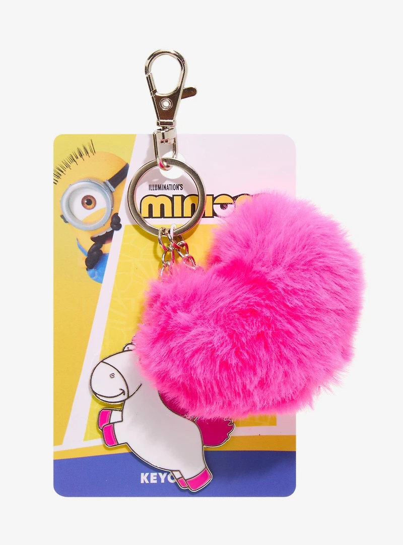 Despicable Me Fluffy Unicorn Multi-Charm Keychain - BoxLunch Exclusive
