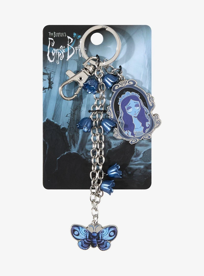 Corpse Bride Emily Butterfly Multi-Charm Keychain - BoxLunch Exclusive