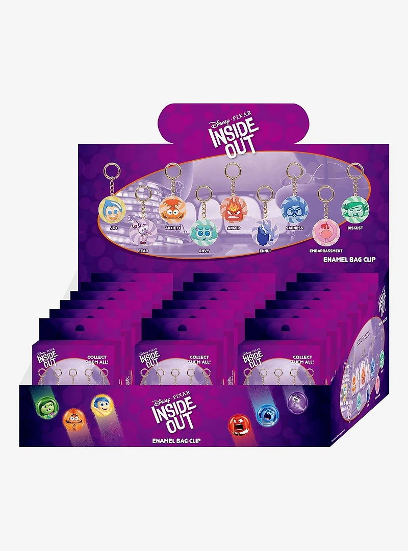 Disney Pixar Inside Out 2 Memory Ball Blind Box Enamel Bag Clip