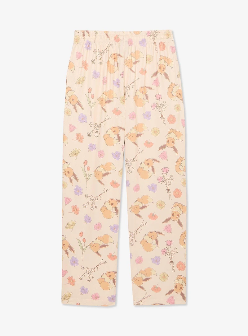 Pokémon Eevee Flowers Allover Print Sleep Pants - BoxLunch Exclusive