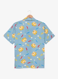 Nintendo Pikmin Oatchi Allover Print Woven Button Up
