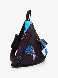 Marvel Rivals Jeff the Land Shark & Luna Snow Triangle Crossbody Sling Bag - BoxLunch Exclusive
