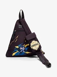 Marvel Rivals Jeff the Land Shark & Luna Snow Triangle Crossbody Sling Bag - BoxLunch Exclusive