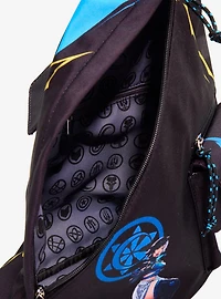 Marvel Rivals Jeff the Land Shark & Luna Snow Triangle Crossbody Sling Bag - BoxLunch Exclusive