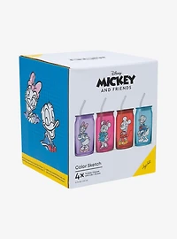 Disney Mickey and Friends Sketched Glass Cup Set