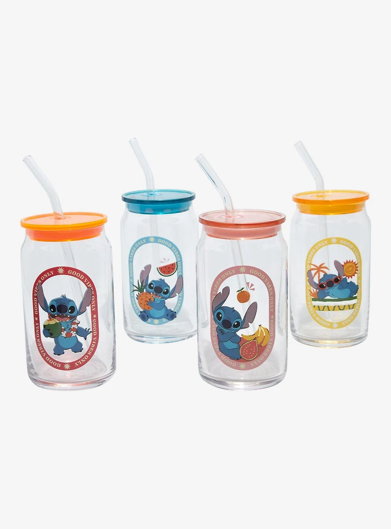 Disney Lilo & Stitch Island Vibes Glass Cup Set