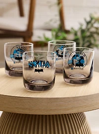 DC Comics Batman Japanese Lettering Glass Cup Set