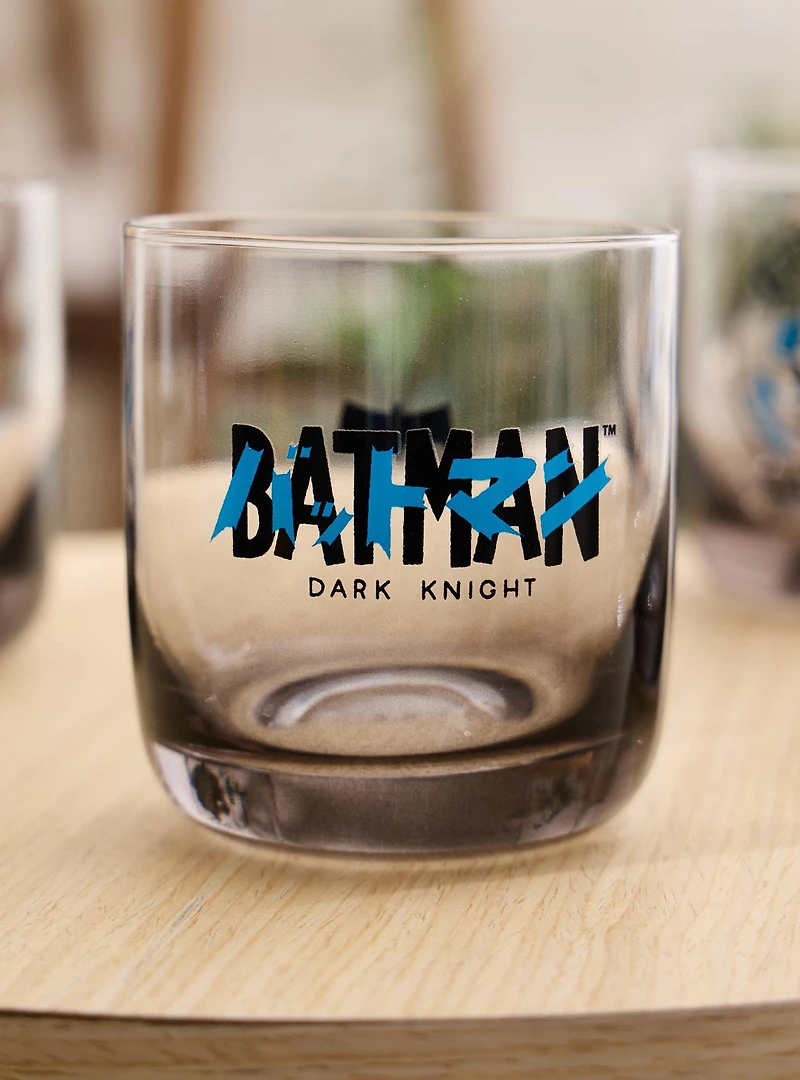 DC Comics Batman Japanese Lettering Glass Cup Set